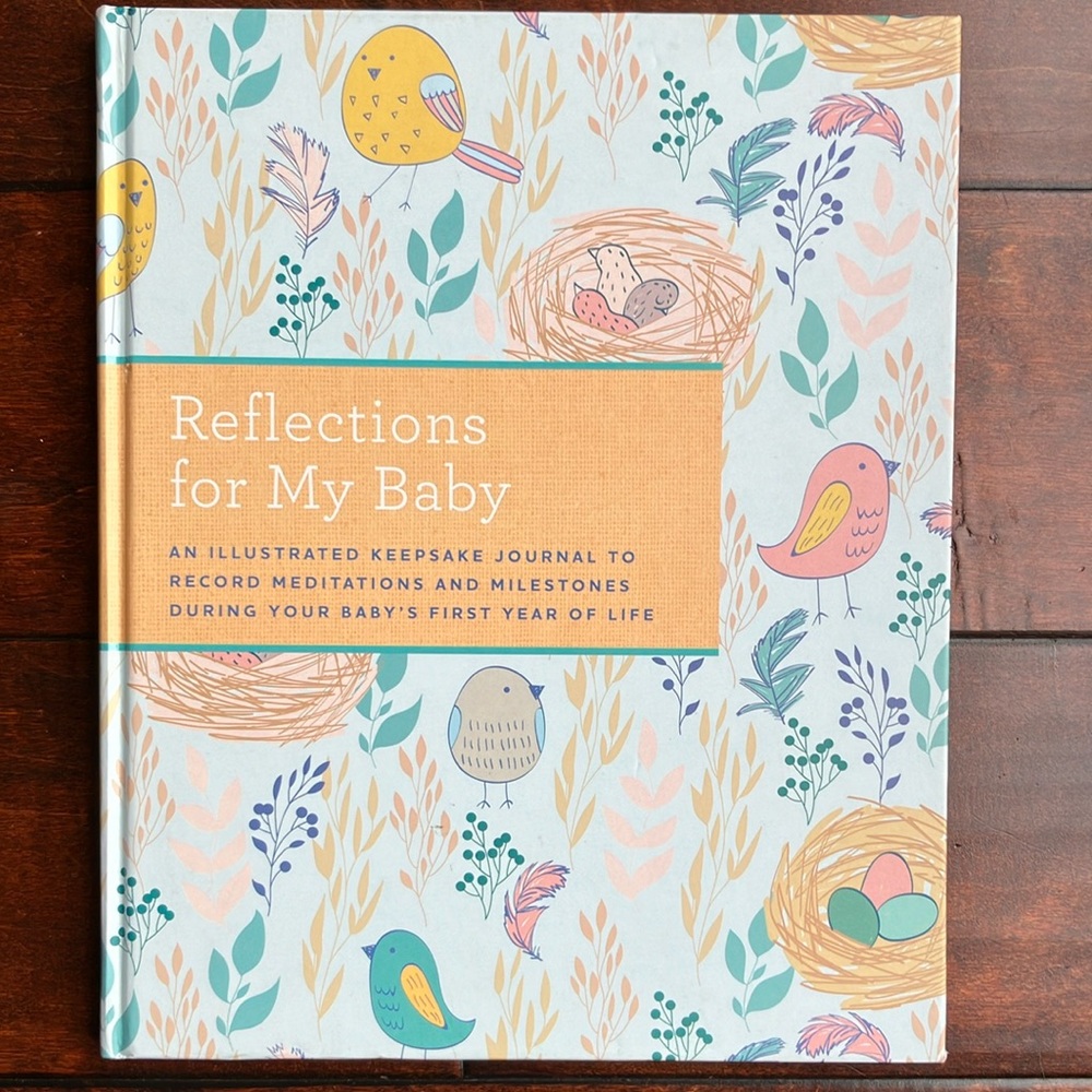 Baby Keepsake Journal with Bird and Nest Design